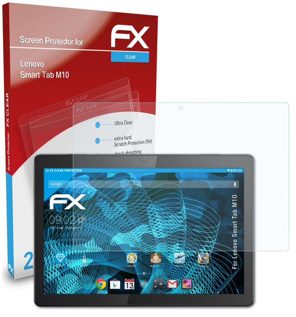 atFoliX FX-Clear Schutzfolie für Lenovo Smart Tab M10