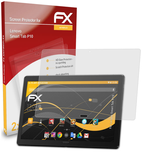 atFoliX FX-Antireflex Displayschutzfolie für Lenovo Smart Tab P10