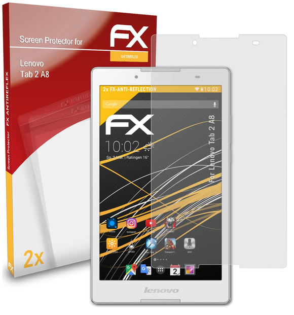 atFoliX FX-Antireflex Displayschutzfolie für Lenovo Tab 2 A8