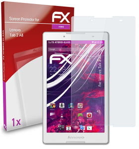 atFoliX FX-Hybrid-Glass Panzerglasfolie für Lenovo Tab 2 A8