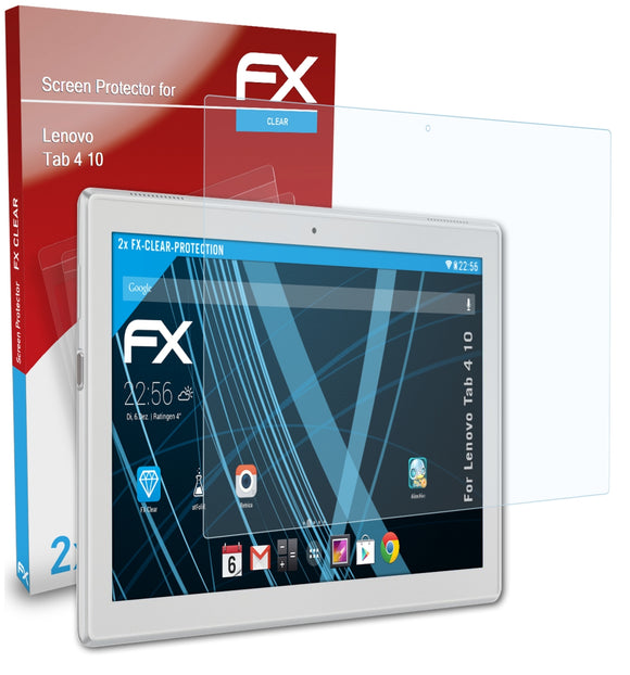 atFoliX FX-Clear Schutzfolie für Lenovo Tab 4 10