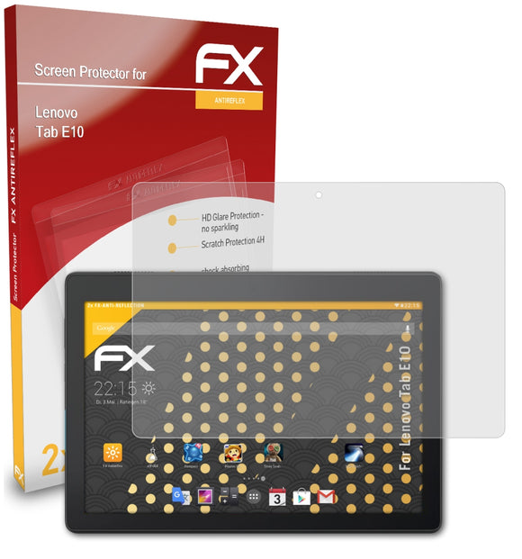 atFoliX FX-Antireflex Displayschutzfolie für Lenovo Tab E10