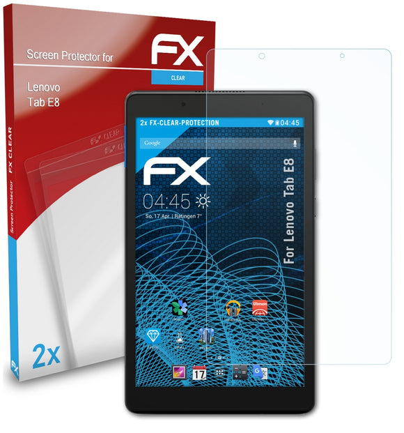 atFoliX FX-Clear Schutzfolie für Lenovo Tab E8