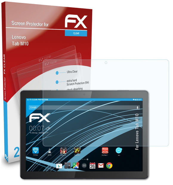 atFoliX FX-Clear Schutzfolie für Lenovo Tab M10