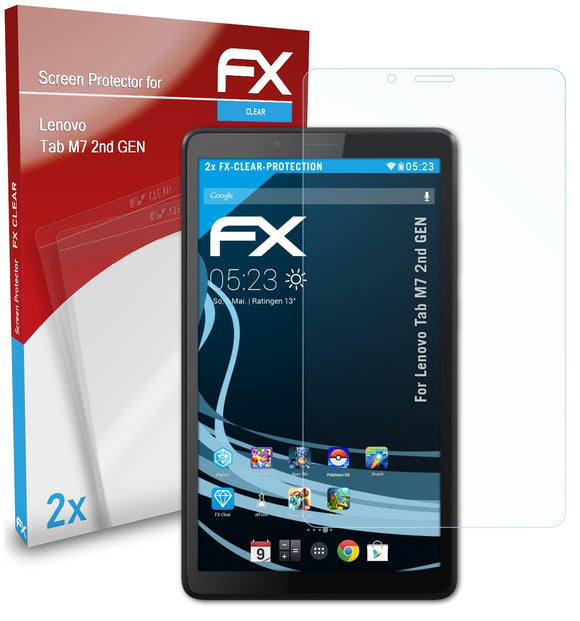 atFoliX FX-Clear Schutzfolie für Lenovo Tab M7 (2nd GEN)