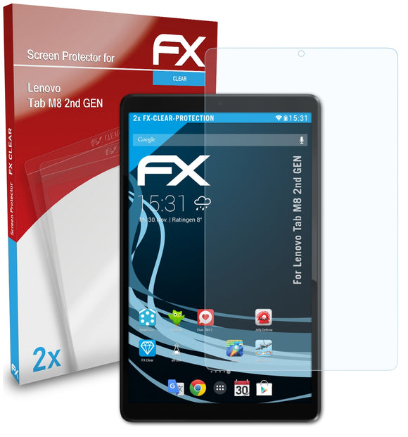 atFoliX FX-Clear Schutzfolie für Lenovo Tab M8 (2nd GEN)