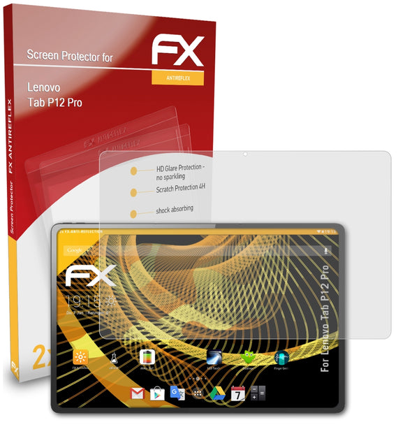 atFoliX FX-Antireflex Displayschutzfolie für Lenovo Tab P12 Pro