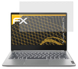 Panzerfolie atFoliX kompatibel mit Lenovo ThinkBook 13s, entspiegelnde und stoßdämpfende FX (2X)