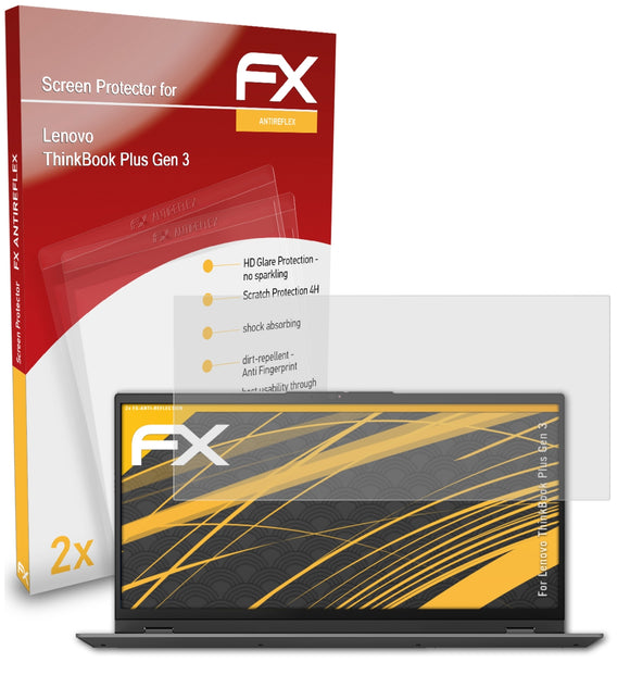 atFoliX FX-Antireflex Displayschutzfolie für Lenovo ThinkBook Plus (Gen 3)