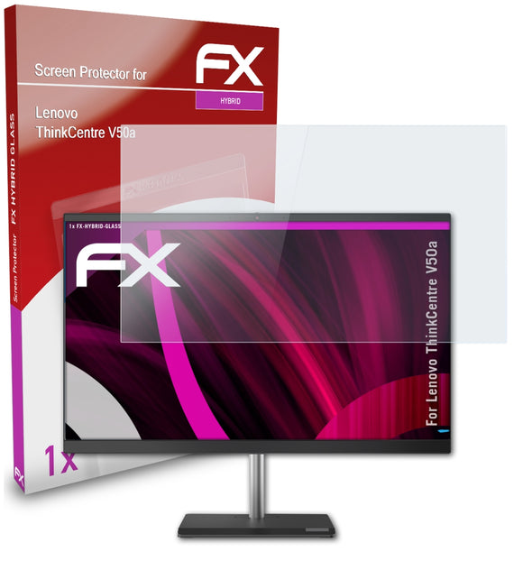 atFoliX FX-Hybrid-Glass Panzerglasfolie für Lenovo ThinkCentre V50a