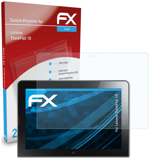 atFoliX FX-Clear Schutzfolie für Lenovo ThinkPad 10