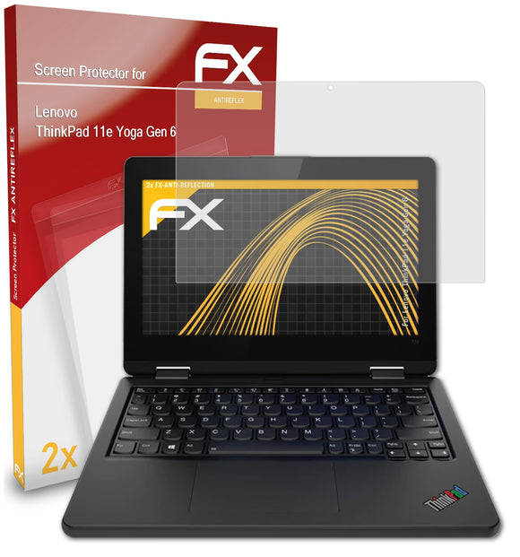 atFoliX FX-Antireflex Displayschutzfolie für Lenovo ThinkPad 11e Yoga (Gen 6)