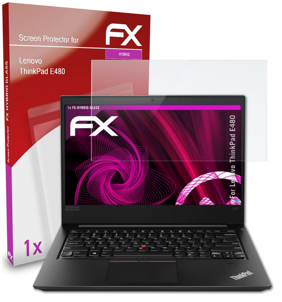 atFoliX FX-Hybrid-Glass Panzerglasfolie für Lenovo ThinkPad E480