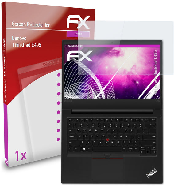 atFoliX FX-Hybrid-Glass Panzerglasfolie für Lenovo ThinkPad E495