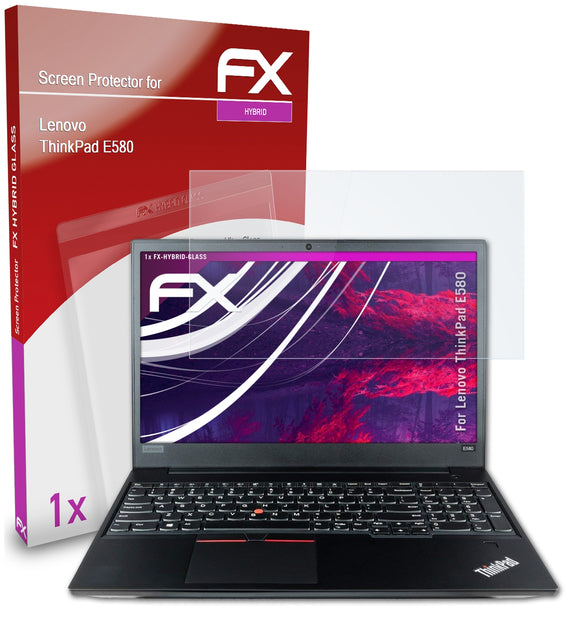 atFoliX FX-Hybrid-Glass Panzerglasfolie für Lenovo ThinkPad E580