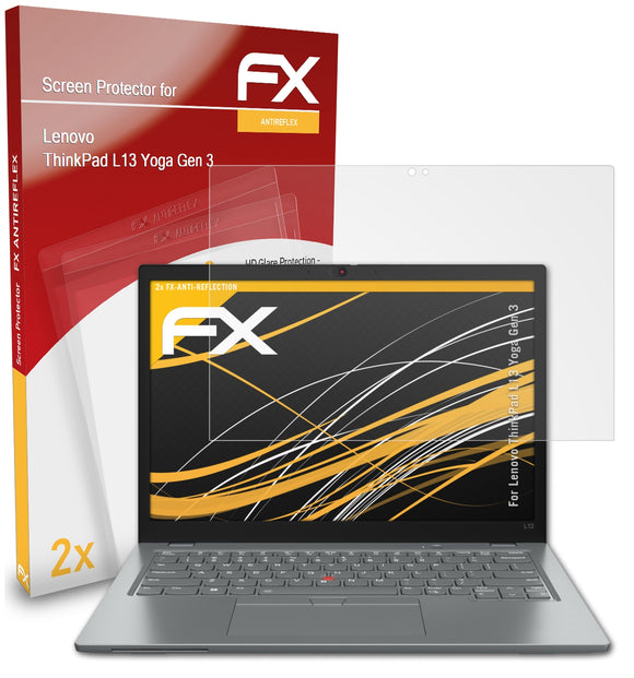 atFoliX FX-Antireflex Displayschutzfolie für Lenovo ThinkPad L13 Yoga (Gen 3)