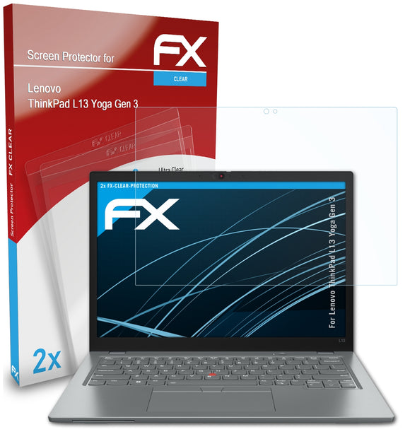 atFoliX FX-Clear Schutzfolie für Lenovo ThinkPad L13 Yoga (Gen 3)
