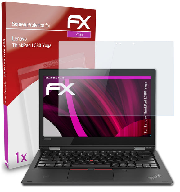 atFoliX FX-Hybrid-Glass Panzerglasfolie für Lenovo ThinkPad L380 Yoga