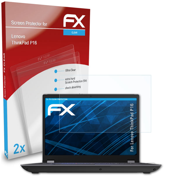 atFoliX FX-Clear Schutzfolie für Lenovo ThinkPad P16