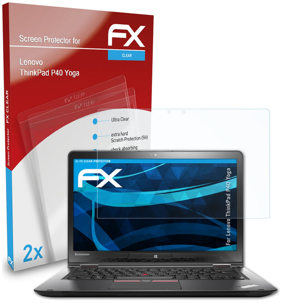 atFoliX FX-Clear Schutzfolie für Lenovo ThinkPad P40 Yoga