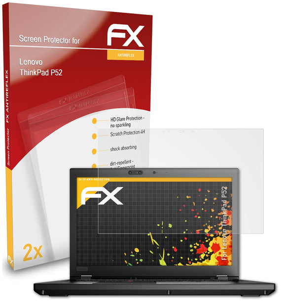 atFoliX FX-Antireflex Displayschutzfolie für Lenovo ThinkPad P52
