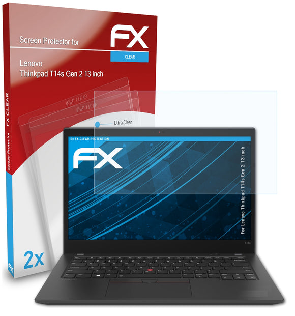 atFoliX FX-Clear Schutzfolie für Lenovo Thinkpad T14s Gen 2 (13 inch)