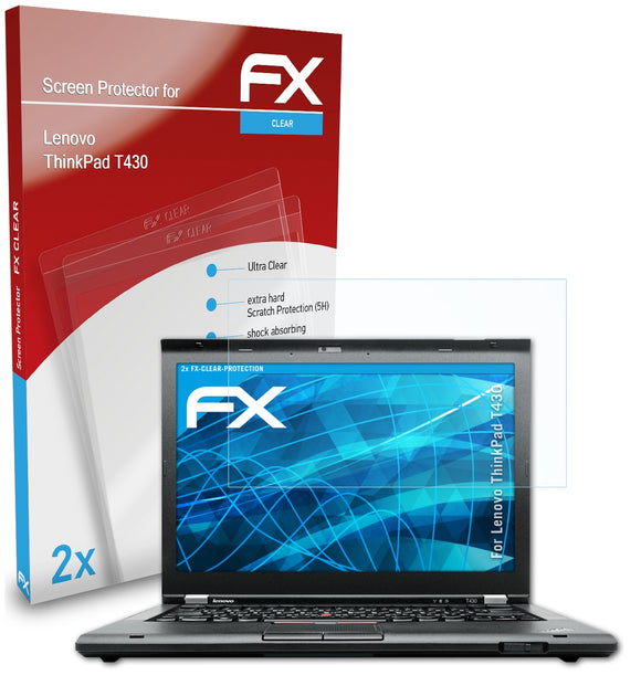 atFoliX FX-Clear Schutzfolie für Lenovo ThinkPad T430