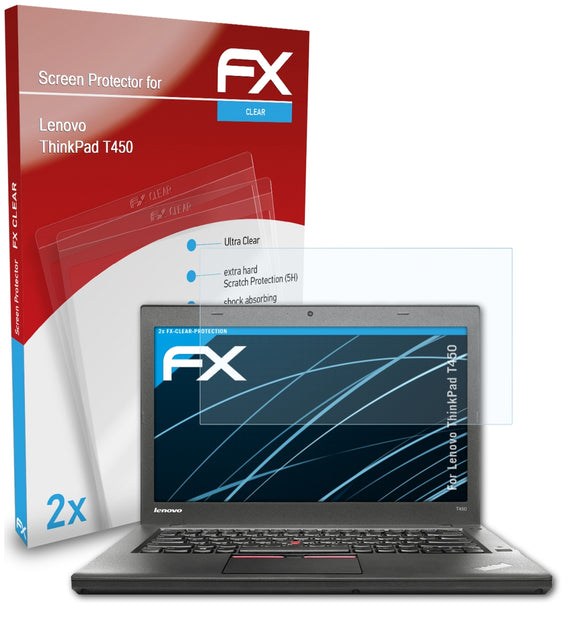 atFoliX FX-Clear Schutzfolie für Lenovo ThinkPad T450