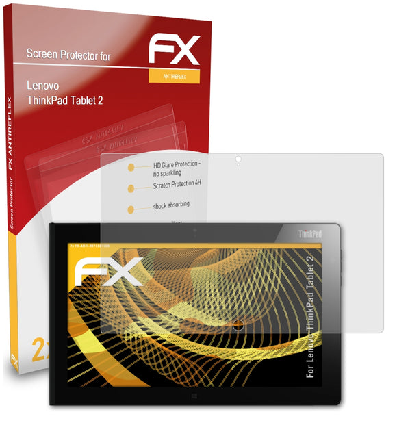 atFoliX FX-Antireflex Displayschutzfolie für Lenovo ThinkPad Tablet 2