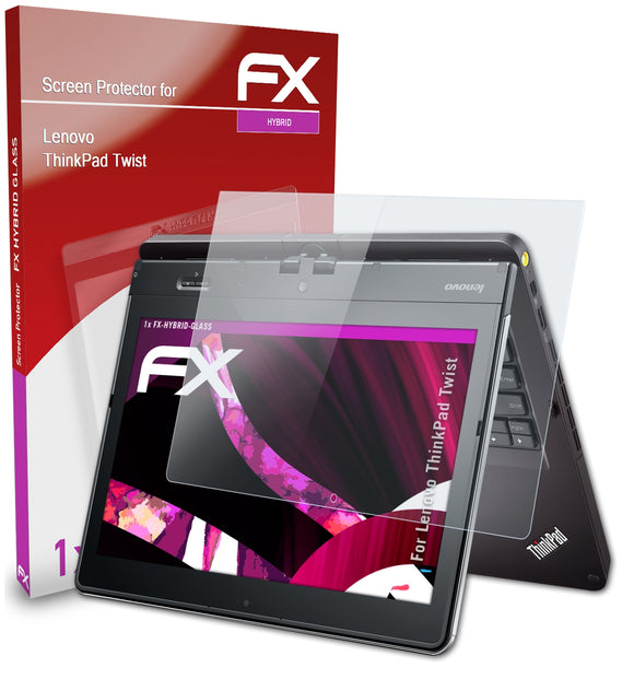 atFoliX FX-Hybrid-Glass Panzerglasfolie für Lenovo ThinkPad Twist