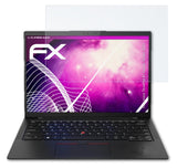 Glasfolie atFoliX kompatibel mit Lenovo ThinkPad X1 Carbon 10.Gen 2022, 9H Hybrid-Glass FX