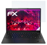 Glasfolie atFoliX kompatibel mit Lenovo ThinkPad X1 Carbon Gen 11, 9H Hybrid-Glass FX
