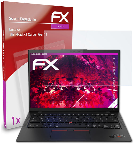 atFoliX FX-Hybrid-Glass Panzerglasfolie für Lenovo ThinkPad X1 Carbon (Gen 11)