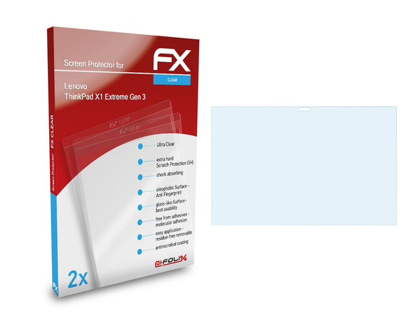 atFoliX FX-Clear Schutzfolie für Lenovo ThinkPad X1 Extreme (Gen 3)