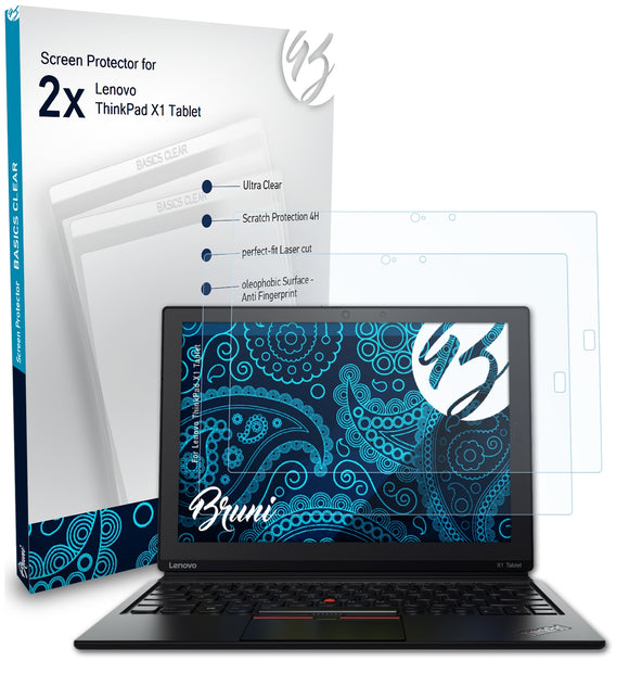 Bruni Basics-Clear Displayschutzfolie für Lenovo ThinkPad X1 Tablet