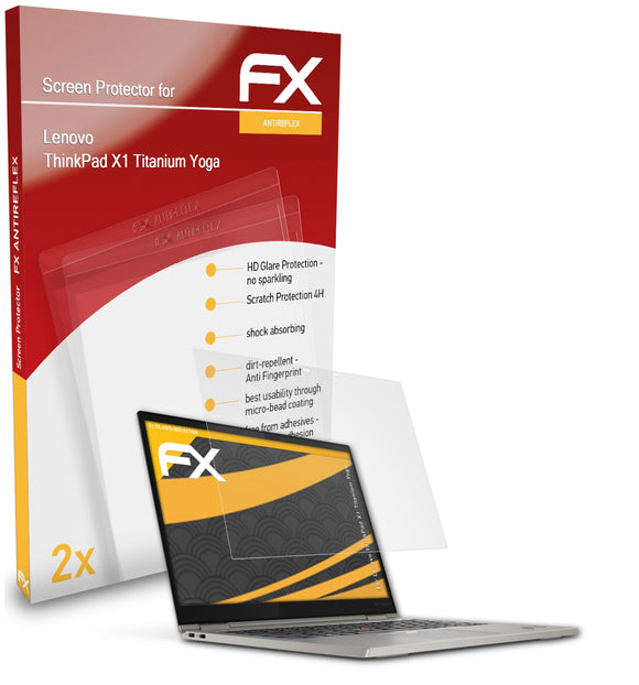 atFoliX FX-Antireflex Displayschutzfolie für Lenovo ThinkPad X1 Titanium Yoga