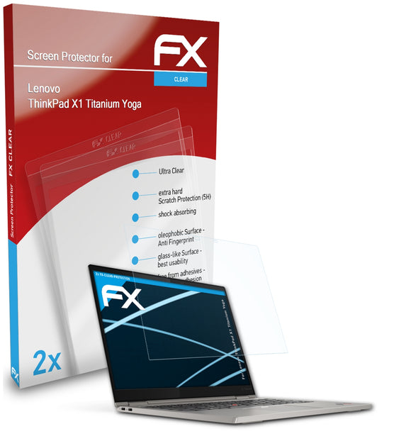 atFoliX FX-Clear Schutzfolie für Lenovo ThinkPad X1 Titanium Yoga