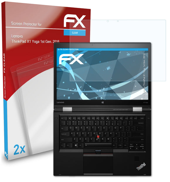 atFoliX FX-Clear Schutzfolie für Lenovo ThinkPad X1 Yoga (1st Gen. 2016)