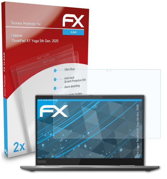 atFoliX FX-Clear Schutzfolie für Lenovo ThinkPad X1 Yoga (5th Gen. 2020)