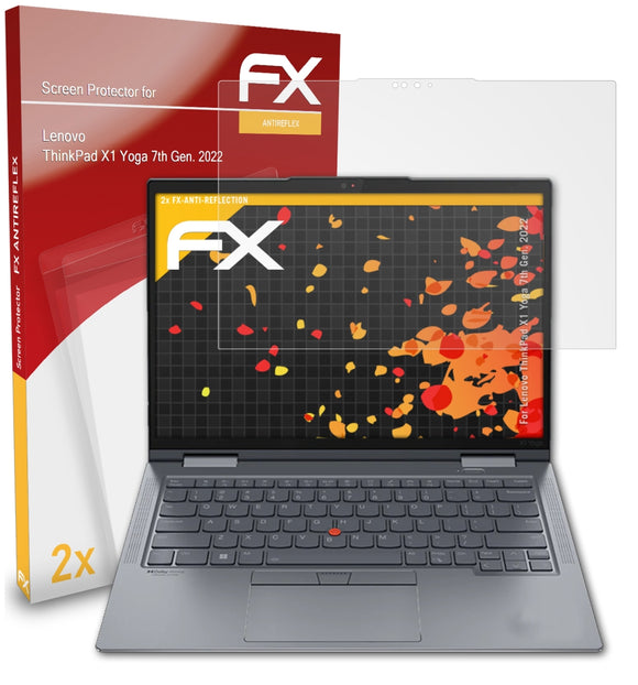 atFoliX FX-Antireflex Displayschutzfolie für Lenovo ThinkPad X1 Yoga (7th Gen. 2022)