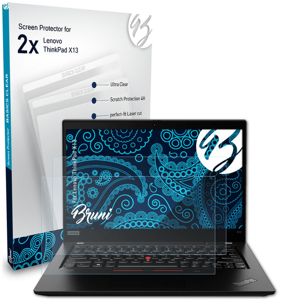 Bruni Basics-Clear Displayschutzfolie für Lenovo ThinkPad X13