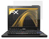 Panzerfolie atFoliX kompatibel mit Lenovo ThinkPad X201, entspiegelnde und stoßdämpfende FX (2X)