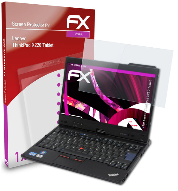 atFoliX FX-Hybrid-Glass Panzerglasfolie für Lenovo ThinkPad X220 Tablet