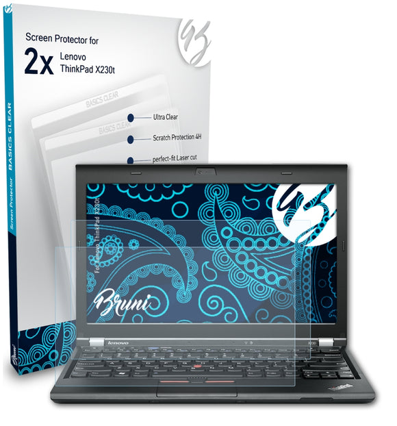 Bruni Basics-Clear Displayschutzfolie für Lenovo ThinkPad X230t