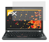 Panzerfolie atFoliX kompatibel mit Lenovo ThinkPad X230t, entspiegelnde und stoßdämpfende FX (2X)