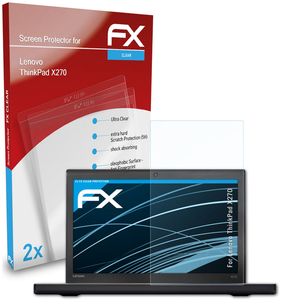 atFoliX FX-Clear Schutzfolie für Lenovo ThinkPad X270