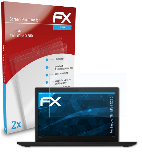 atFoliX FX-Clear Schutzfolie für Lenovo ThinkPad X280