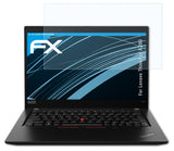 Schutzfolie atFoliX kompatibel mit Lenovo ThinkPad X390, ultraklare FX (2X)