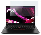 Glasfolie atFoliX kompatibel mit Lenovo ThinkPad X390, 9H Hybrid-Glass FX