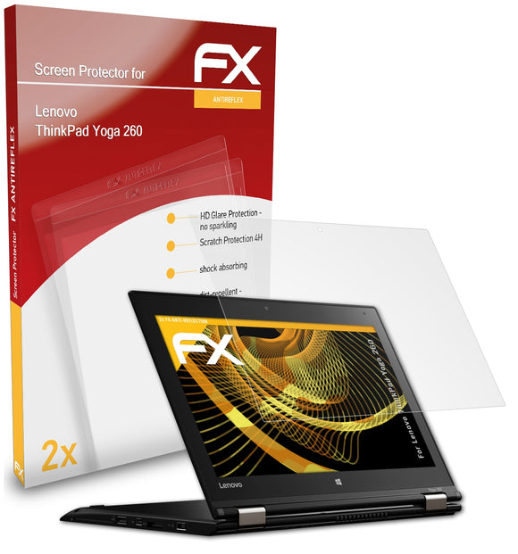 atFoliX FX-Antireflex Displayschutzfolie für Lenovo ThinkPad Yoga 260